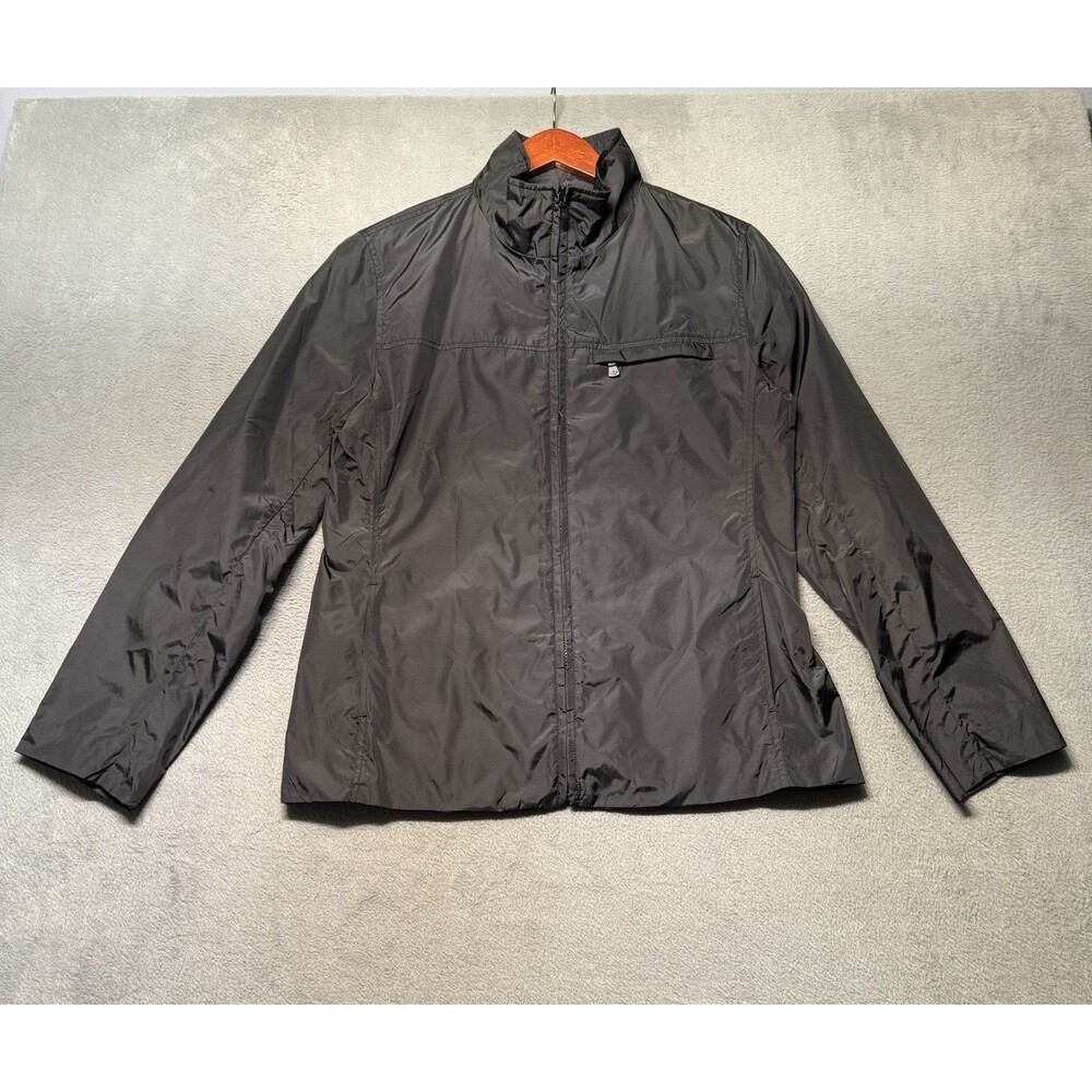 Dockers Khakis Mens M Jacket Black Full Zip Lightweight Windbreaker EUC
